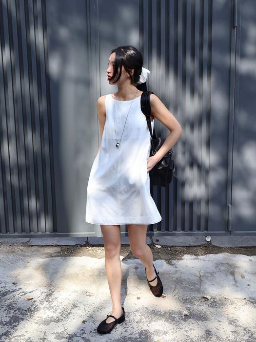 [단독]슈 슬리브리스 미니 드레스 / SHU SLEEVELESS MINI DRESS_2colors
