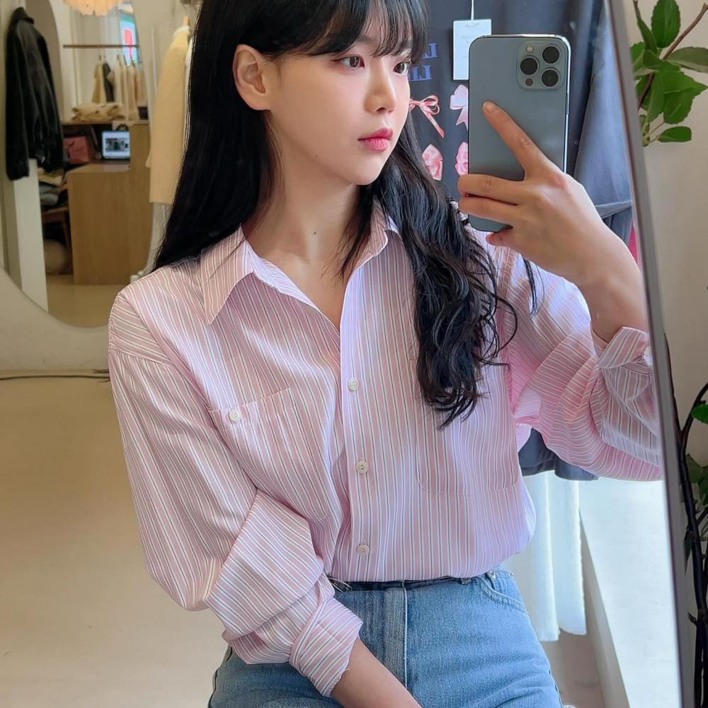 컬러 st 포켓 남방