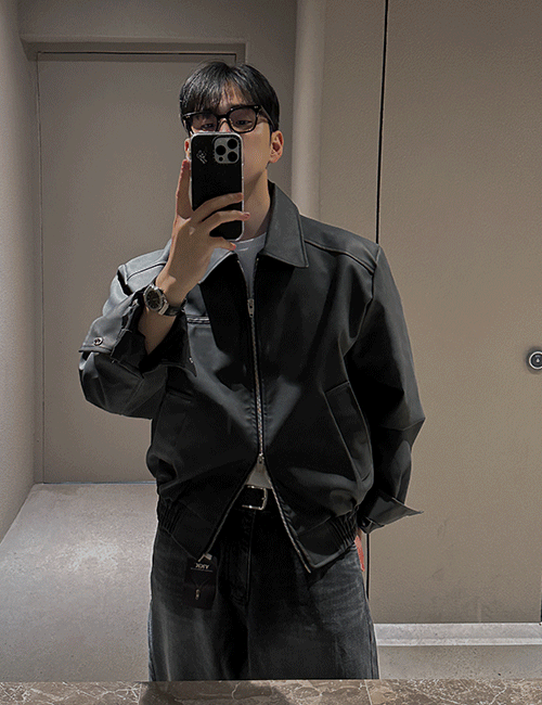 킹덤 빈티지 레더 자켓