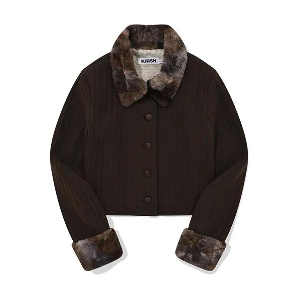 체리 타이다이 퍼 포인트 자켓 [브라운]