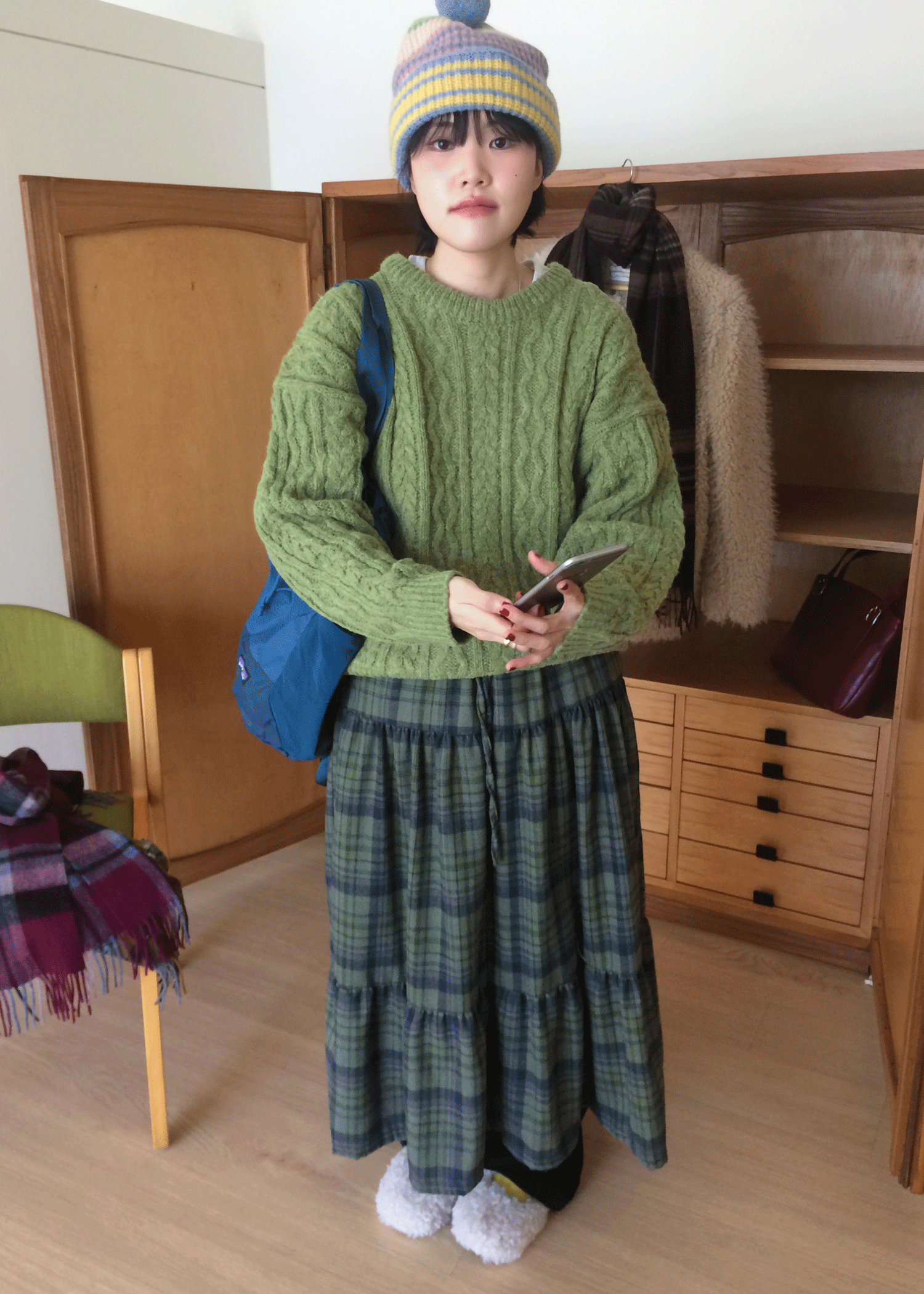 Cozen check Sk (2color)