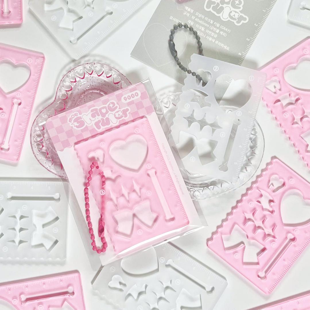 [GEETRUO] 모양자 아크릴 키링