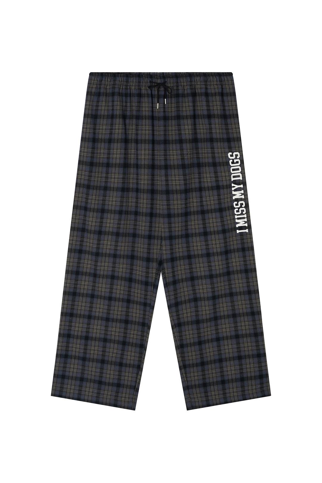 PAW PLAID FLANNEL PJ PANTS (NAVY)