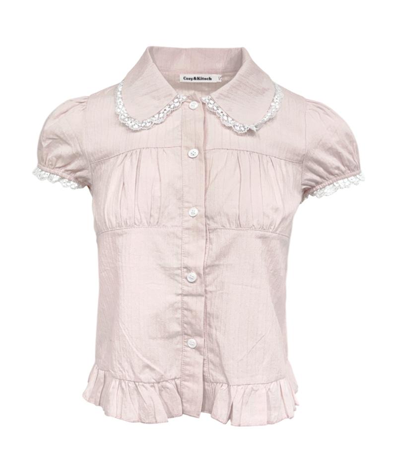 로지카 레이스 카라 블라우스