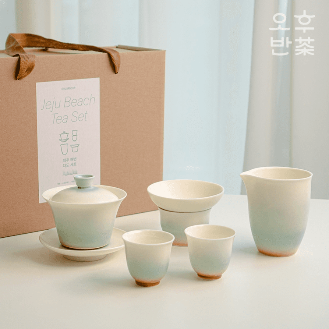 제주 해변 개완 공도배 찻잔 차우리기 다도