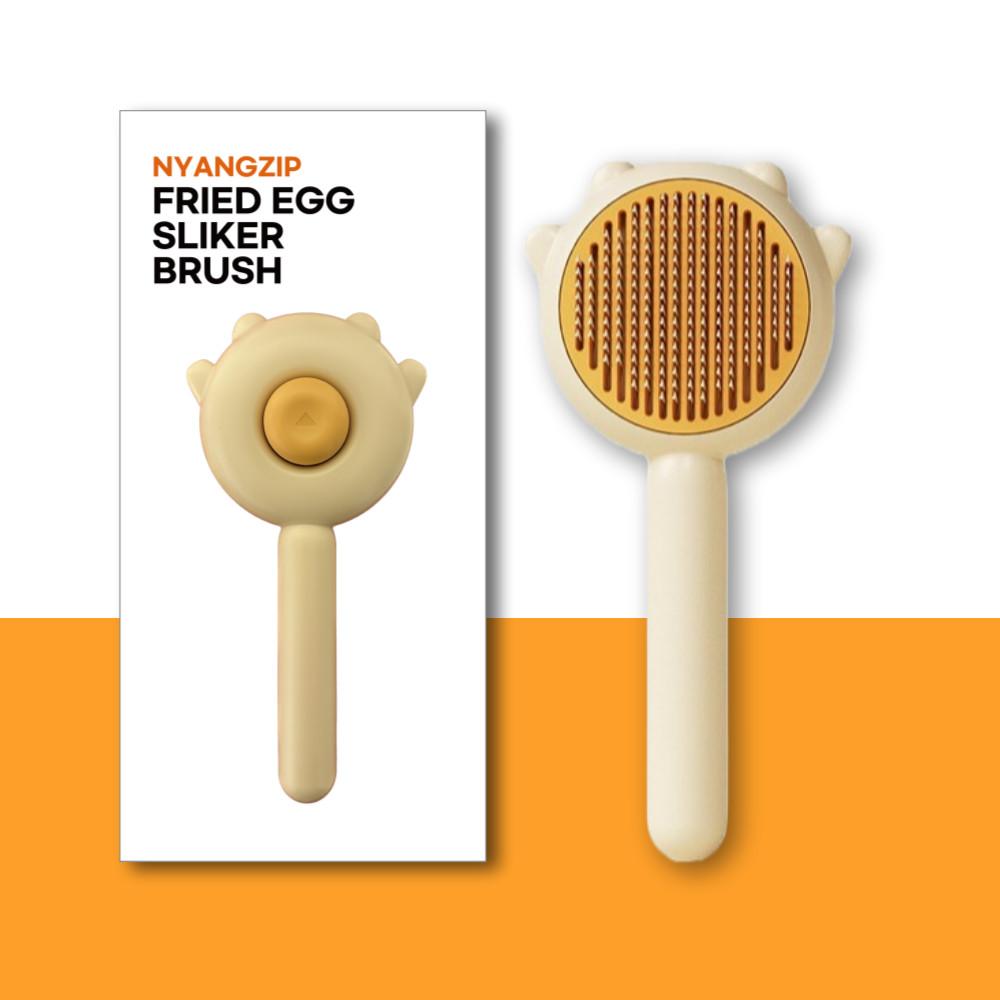 냥집 고양이빗 강아지빗 슬리커브러쉬 털제거 계란후라이빗