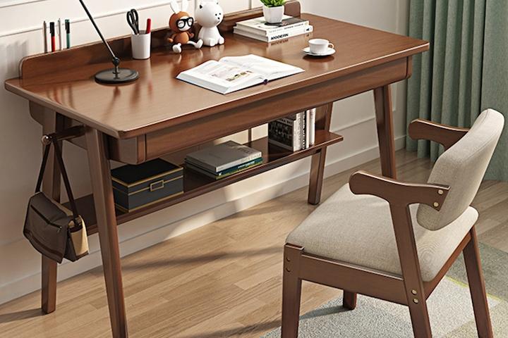 고무나무 원목 컴퓨터 책상 선반형/서랍형 800 3colors