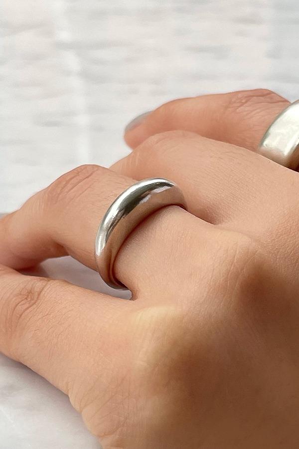 [silver925] matt oval ring