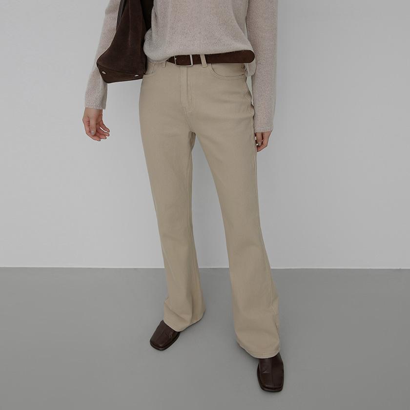 [키큰여자]노컷300#인밴딩클린코튼부츠컷팬츠