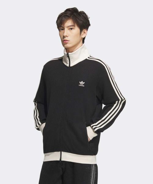 아디다스(ADIDAS)  (무신사 단독) 와플 BB 트랙탑 - 블랙 / JV9264 - 사이즈 & 후기 | 무신사