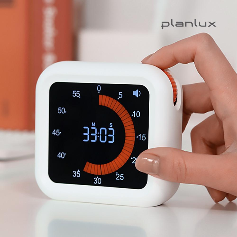 플랜룩스 파이그래프 구글  뽀모도로 타이머 시계 무소음 전자 타임타이머