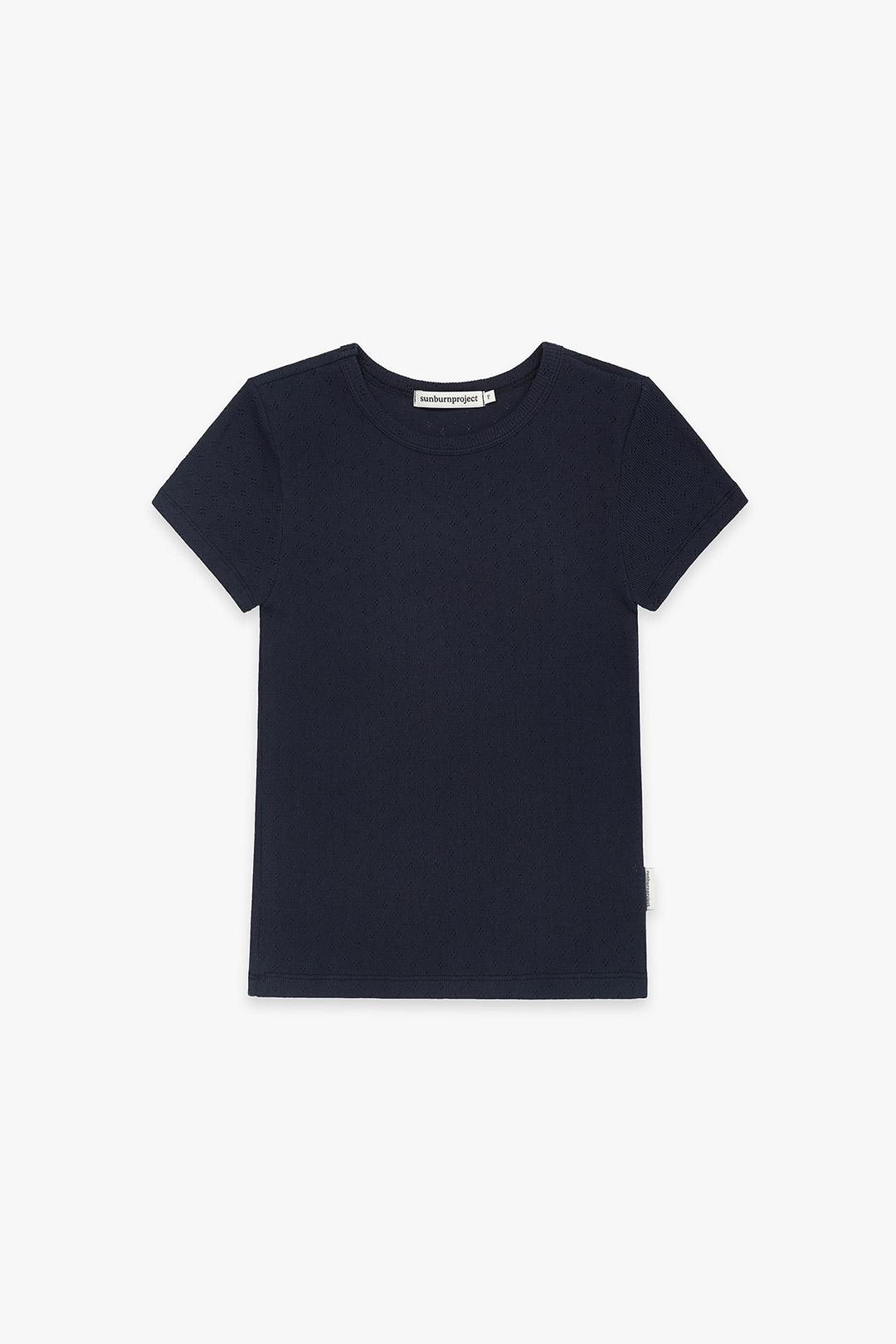 [6/20 예약배송] Sunburn Basic T-shirt (NAVY PUNCHING)