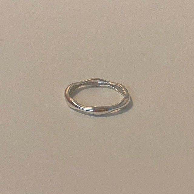 [925silver] 실버 레이어드 데일리 웨이브 실반지