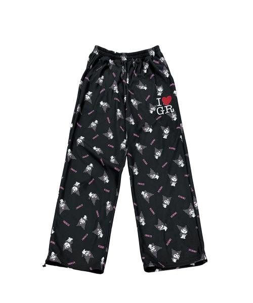 [GRAILZ I KUROMI] KUROMI PAJAMA PANTS [BLACK]