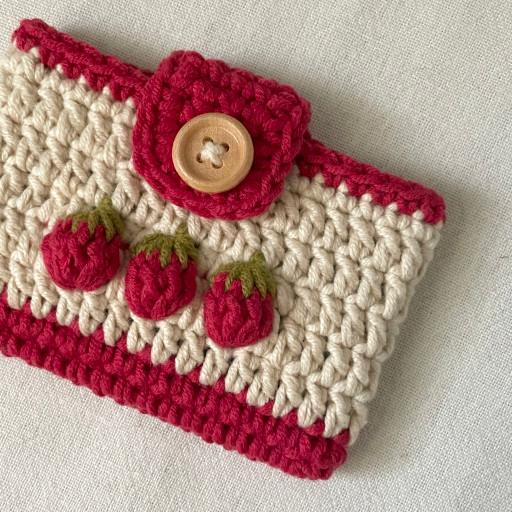 쪼꼬만 딸기 뜨개지갑🍓