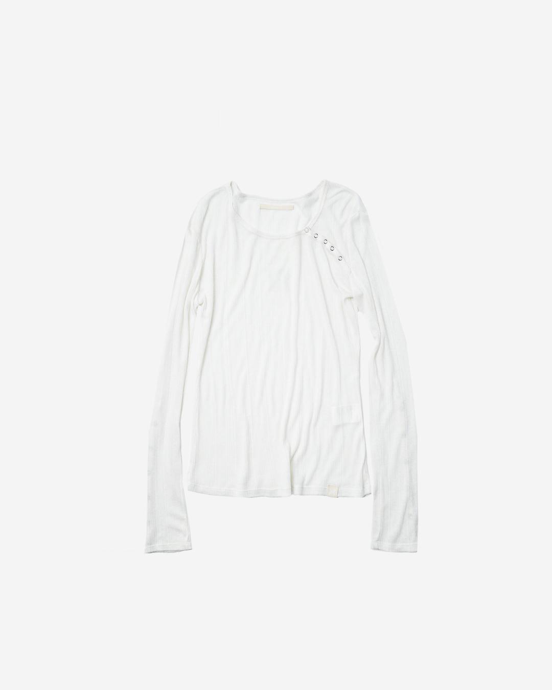 SHEER SNAP LONGSLEEVE (IVORY)