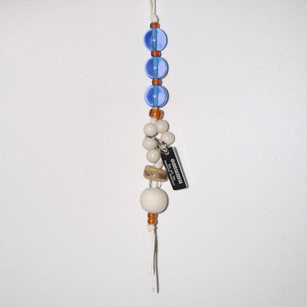 오무무 blueberry keyring 블루베리 비즈 원석 매듭 키링