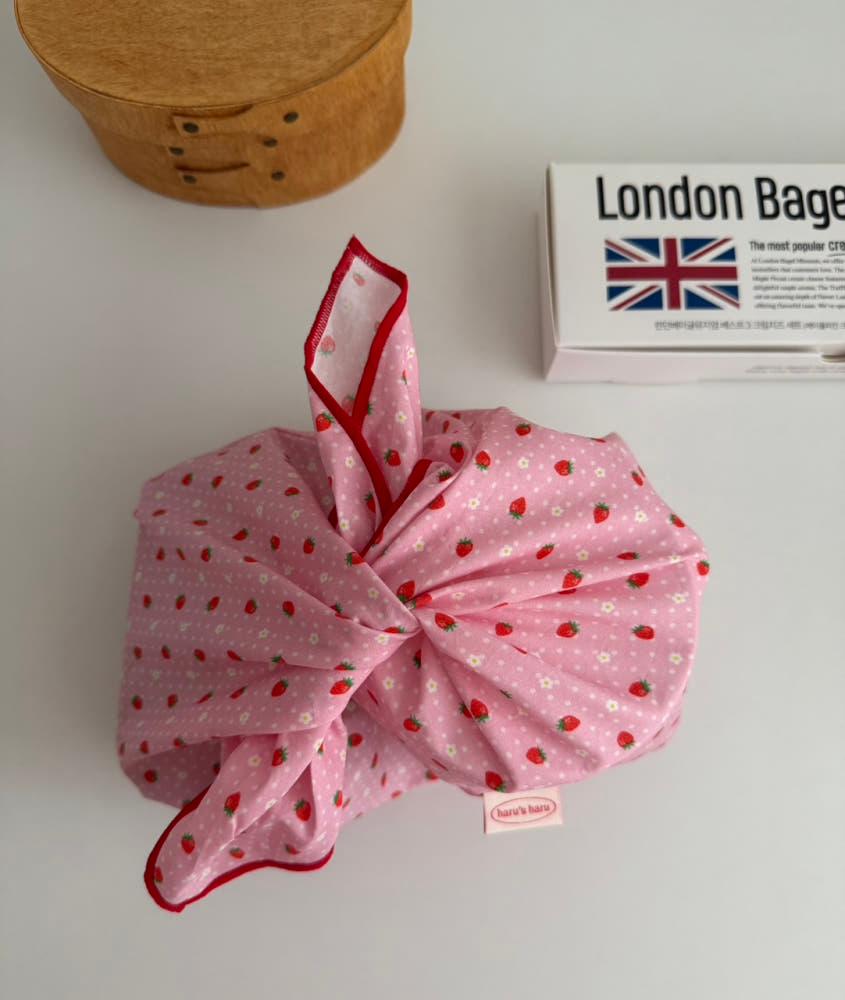 스트로베리 도시락 파우치