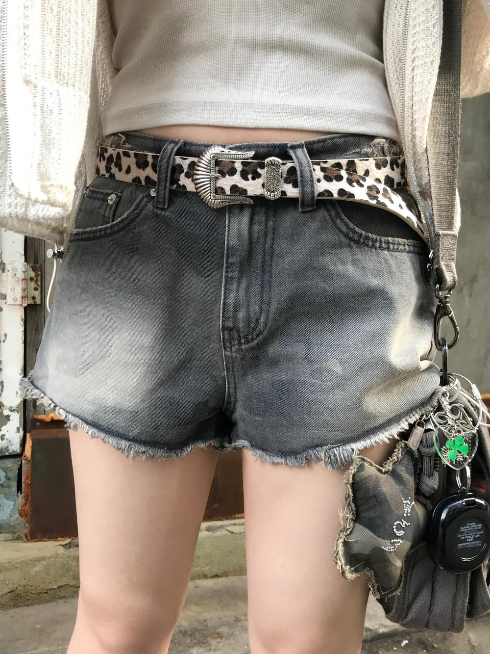 츠나 빈티지 데미지 카모 워싱 숏팬츠