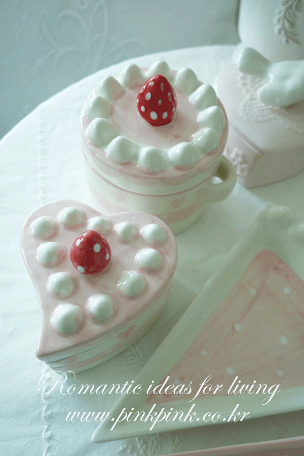 딸기 케이크 뚜껑 보관용기세트