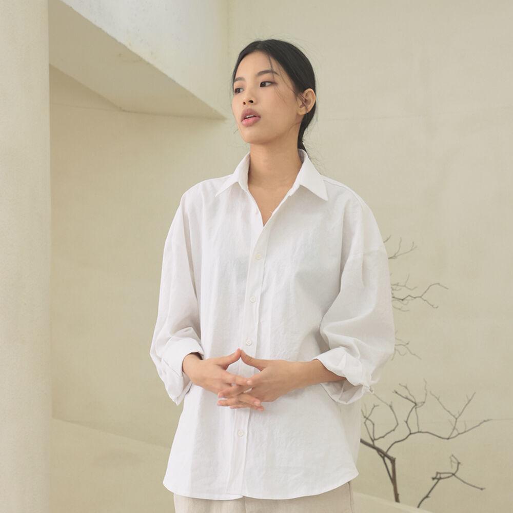 linen shirts [oversize fit]_white_남녀공용