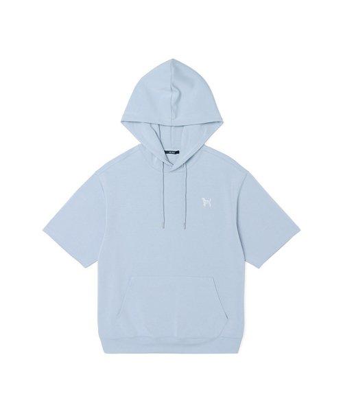 23 SS 쿠션지 반팔 후드 티셔츠 (SKY BLUE)