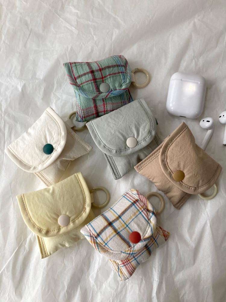 [made] 16col 체크&파스텔 에어팟 파우치 케이스 2type / 전기종ok 에어팟프로