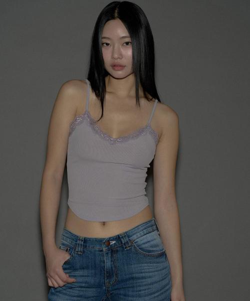 Flora lace top (Vintage Grey)