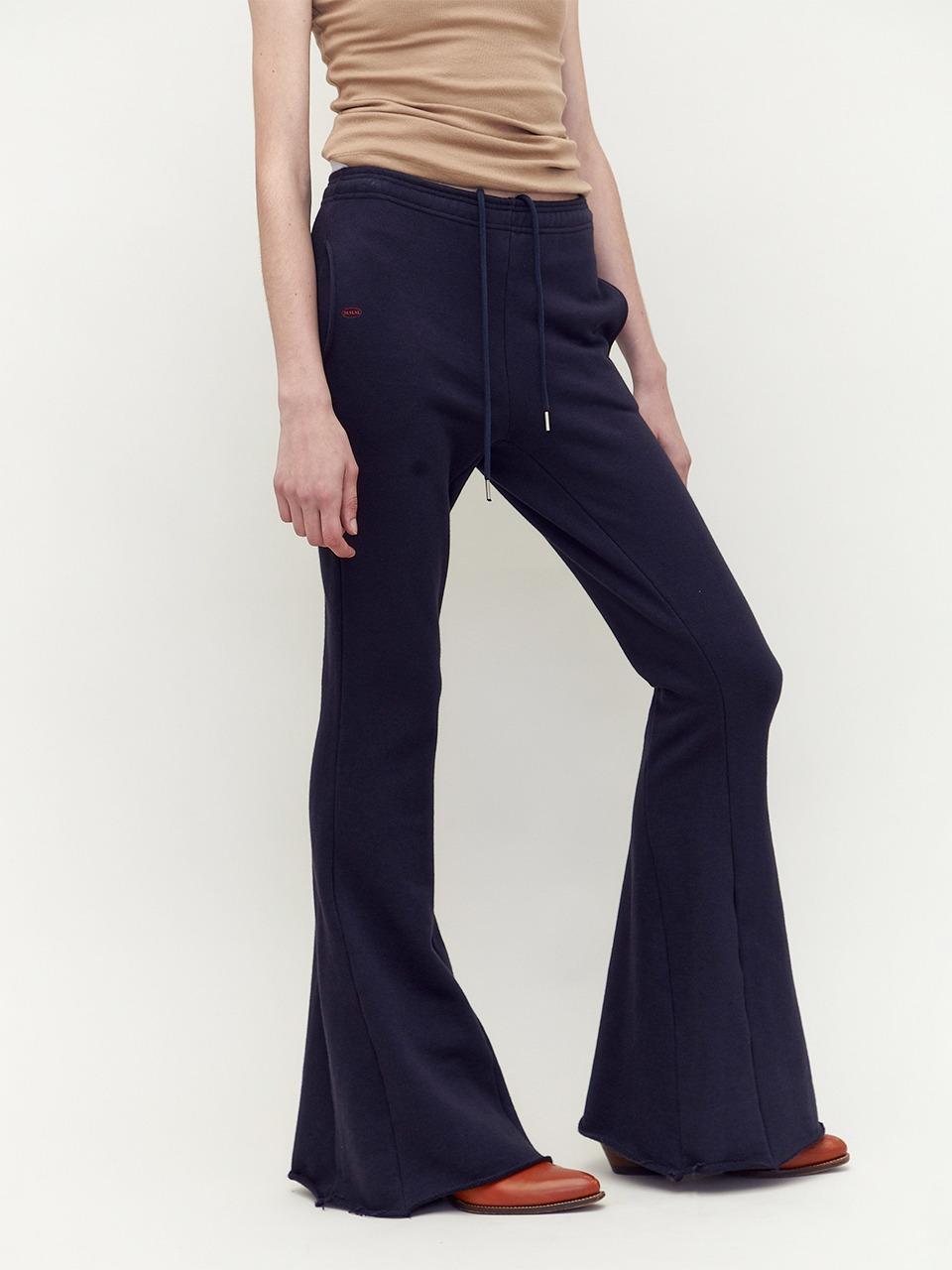 MMM Signature Flare Sweat Pants_Navy