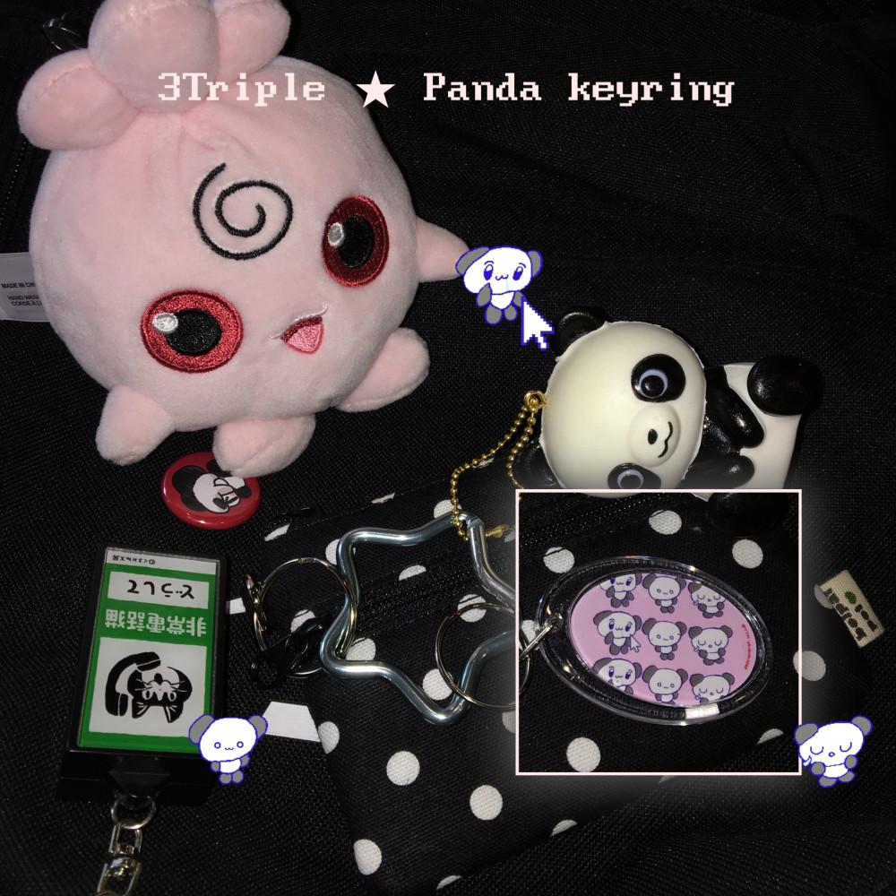 [totomi⋆토토미] Triple ★ Panda keyring