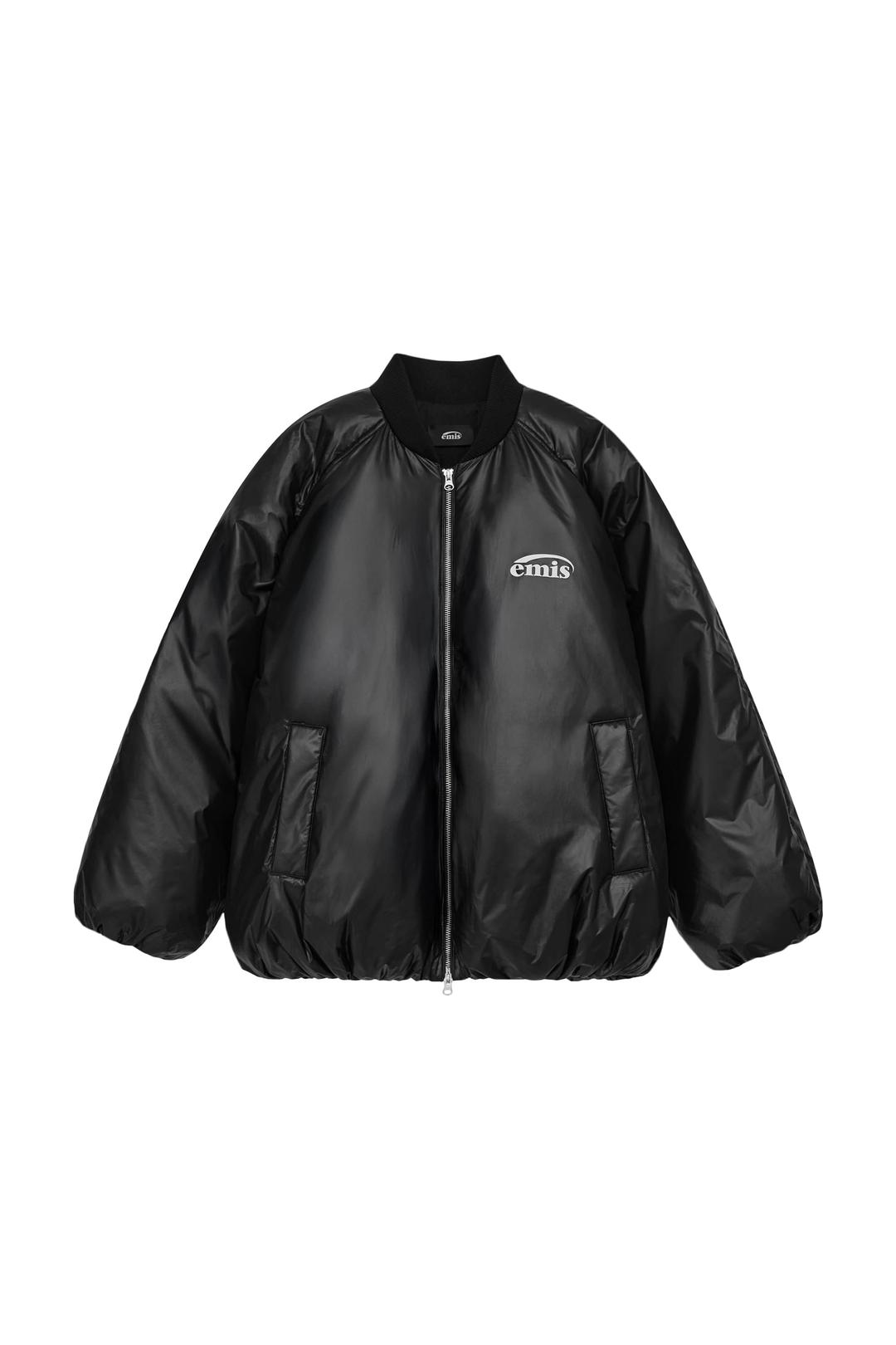 PADDED BOMBER JACKET-BLACK