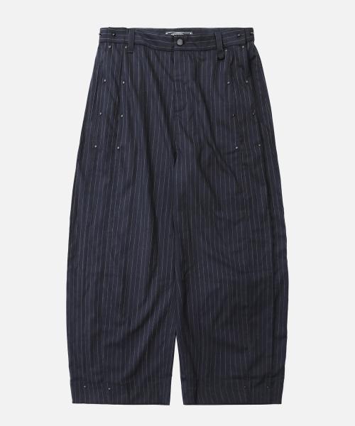 바이퍼 201 커브드 슬랙스 - 네이비/스트라이프