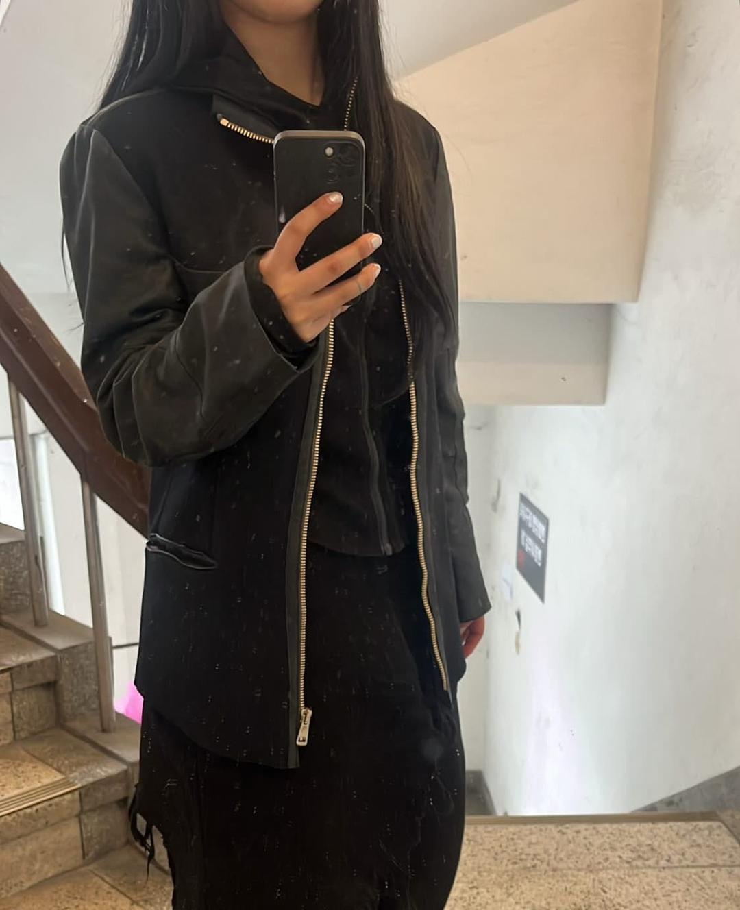 폴스미스 블랙 울 레더 자켓 | 후루츠패밀리