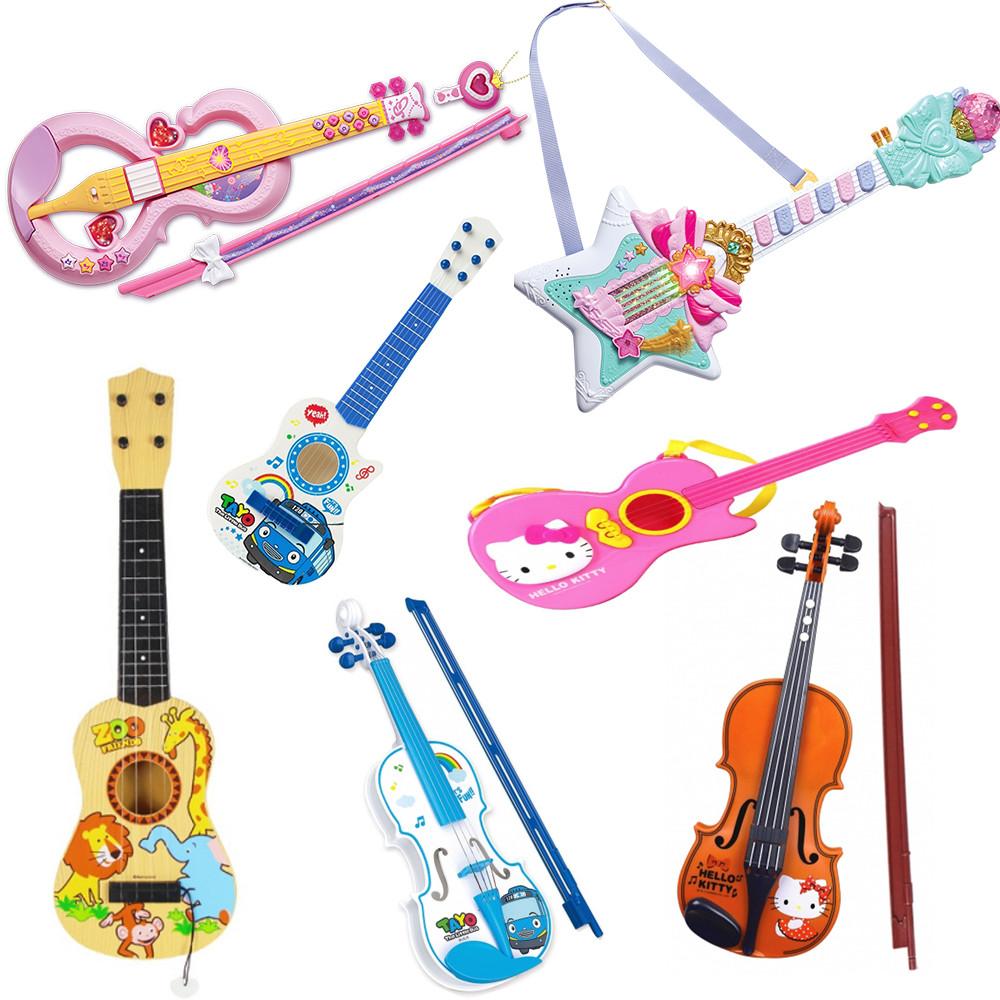 시크릿 쥬쥬 샤샤 바이올린 신디 에메랄드 기타 키티 뽀로로 타요 유아 아기 장난감 악기