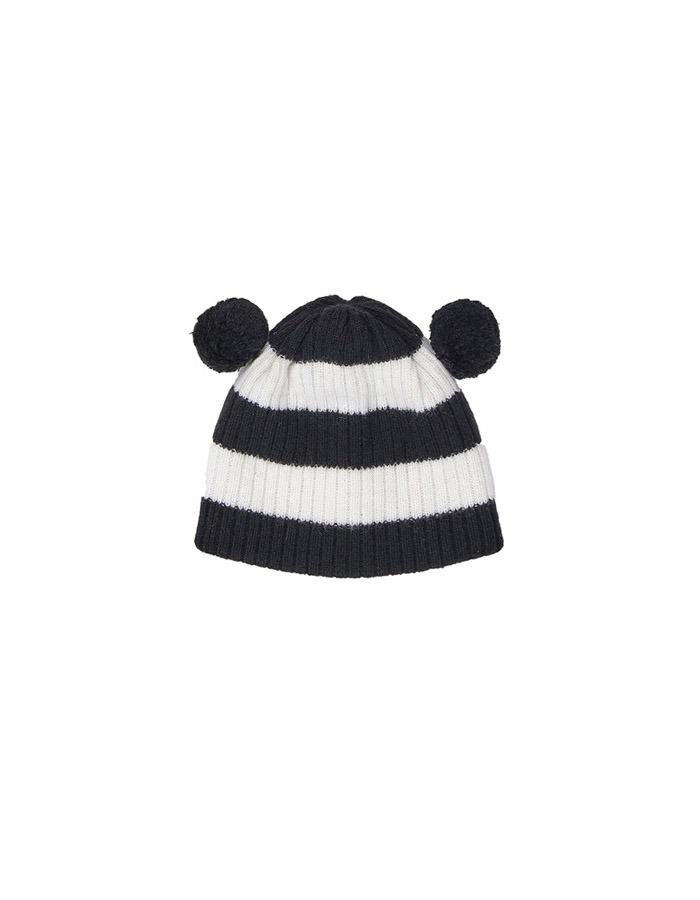 BOCBOK) PUPPY BEANIE (BLACK&IVORY)