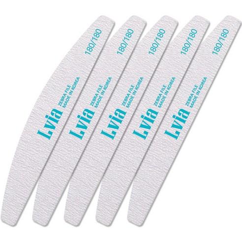 엘비아 180/180 지브라 고급 반달 손톱 파일, 회색, 5개 - 네일케어 | 쿠팡