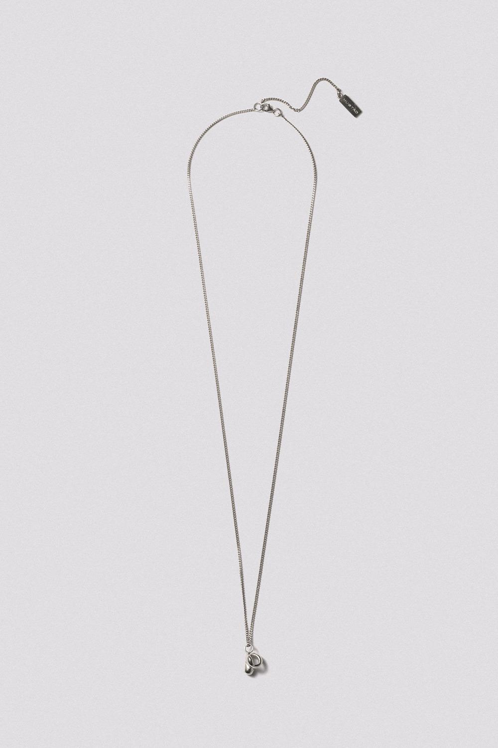 HUSTAD 241 Twist Flower Necklace_925 실버 네크리스