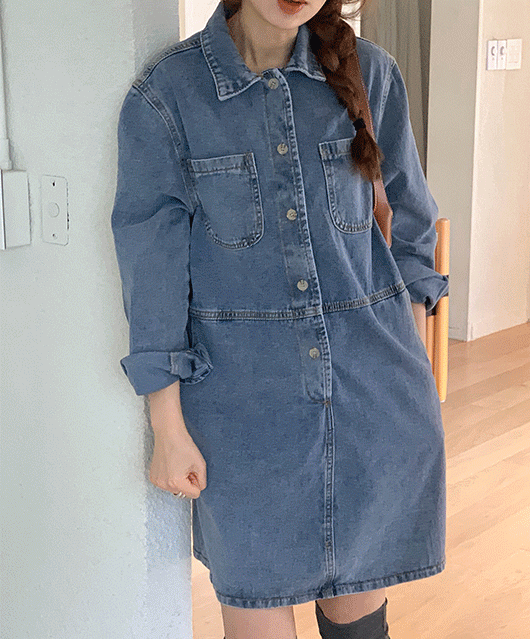 👛주문폭주👛 Ruvas denim ops (2color)