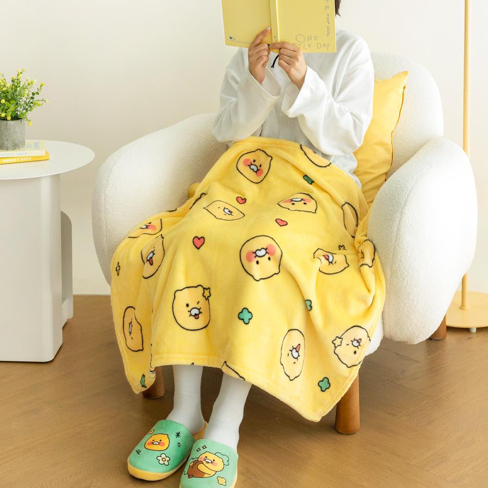 카카오프렌즈 미니 무릎 담요 극세사 망토 차량용 어깨 춘식이