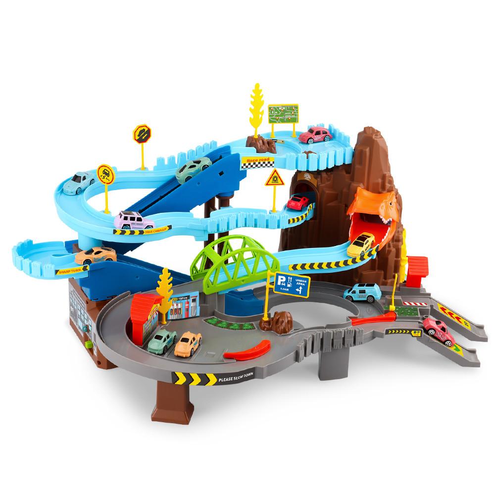 다이노 어드벤처 드라이브 자동차 레일트랙 주차타워 장난감 선물