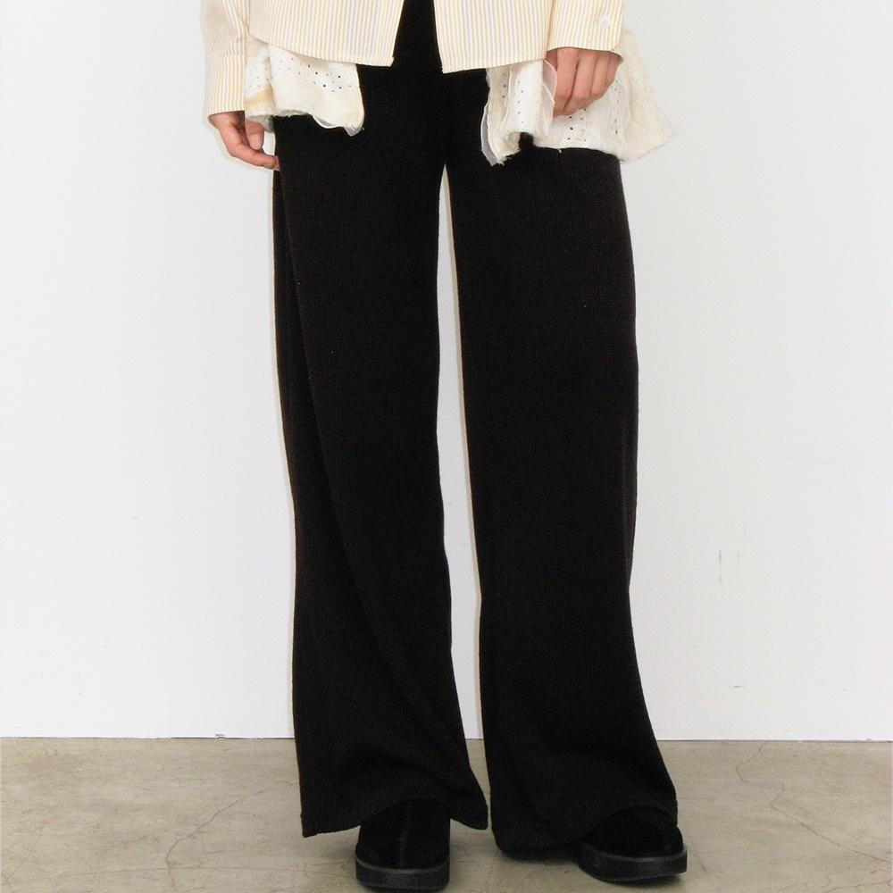 essential knitted wide pants (2colors)