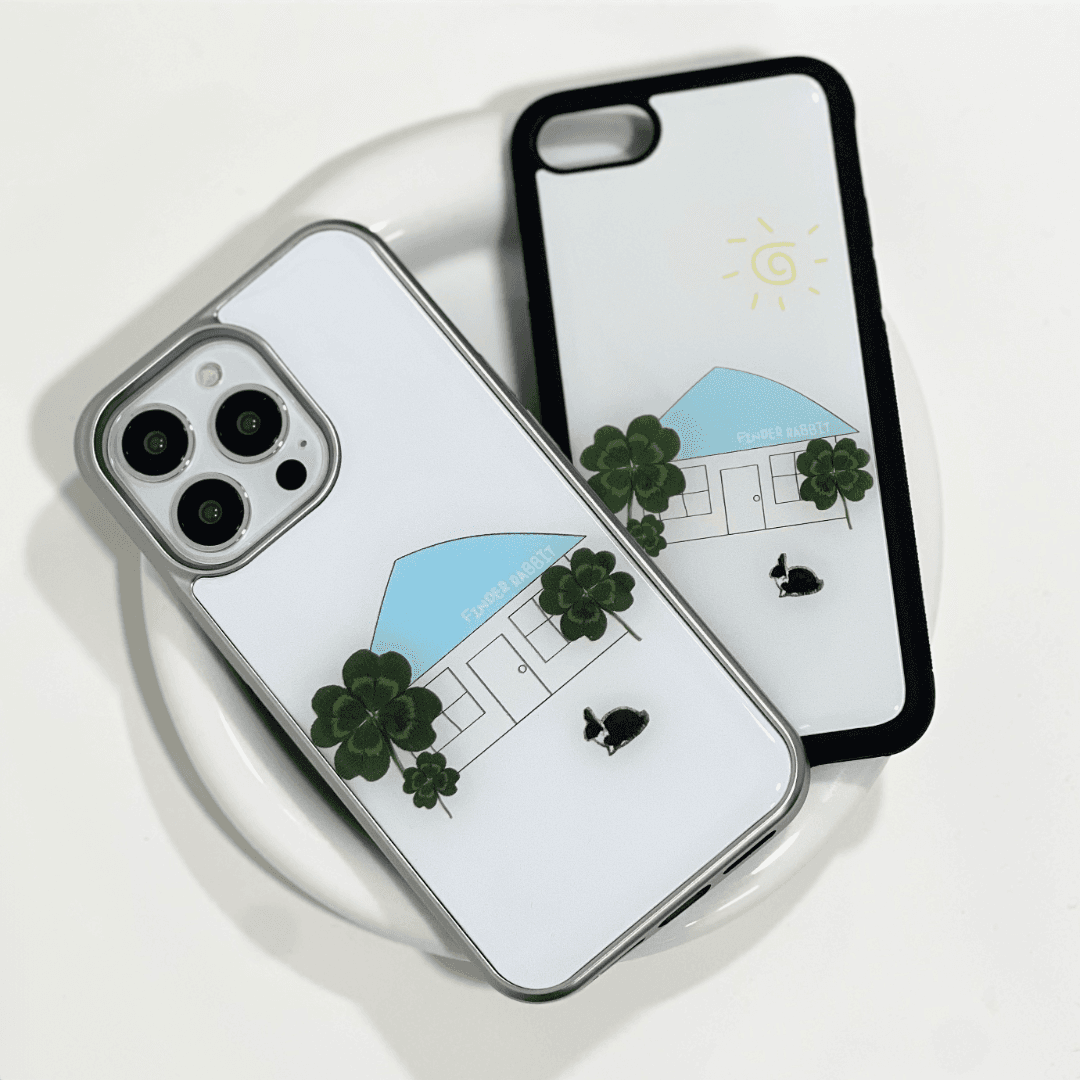 파인더래빗 행운의집 실버 에폭시 케이스