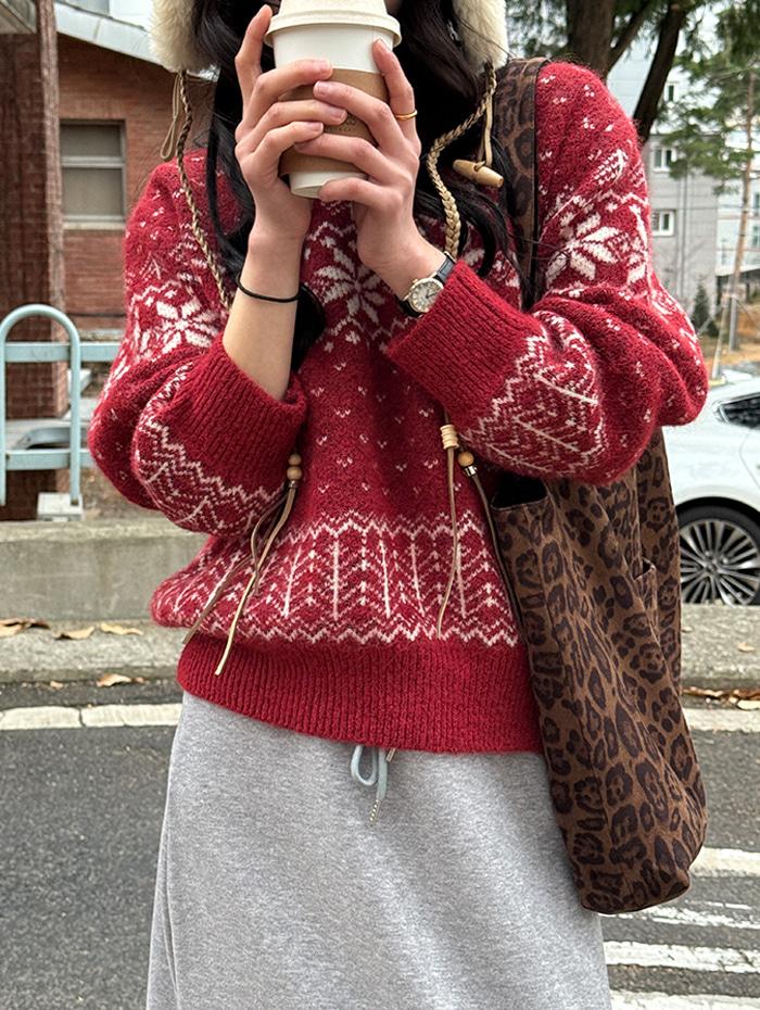 몰리 니트 *레드