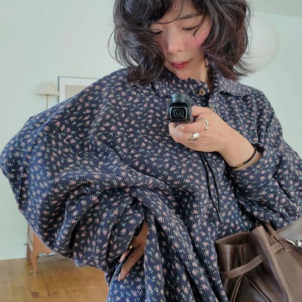 (프리오더) 와플 잔꽃 폴로 티