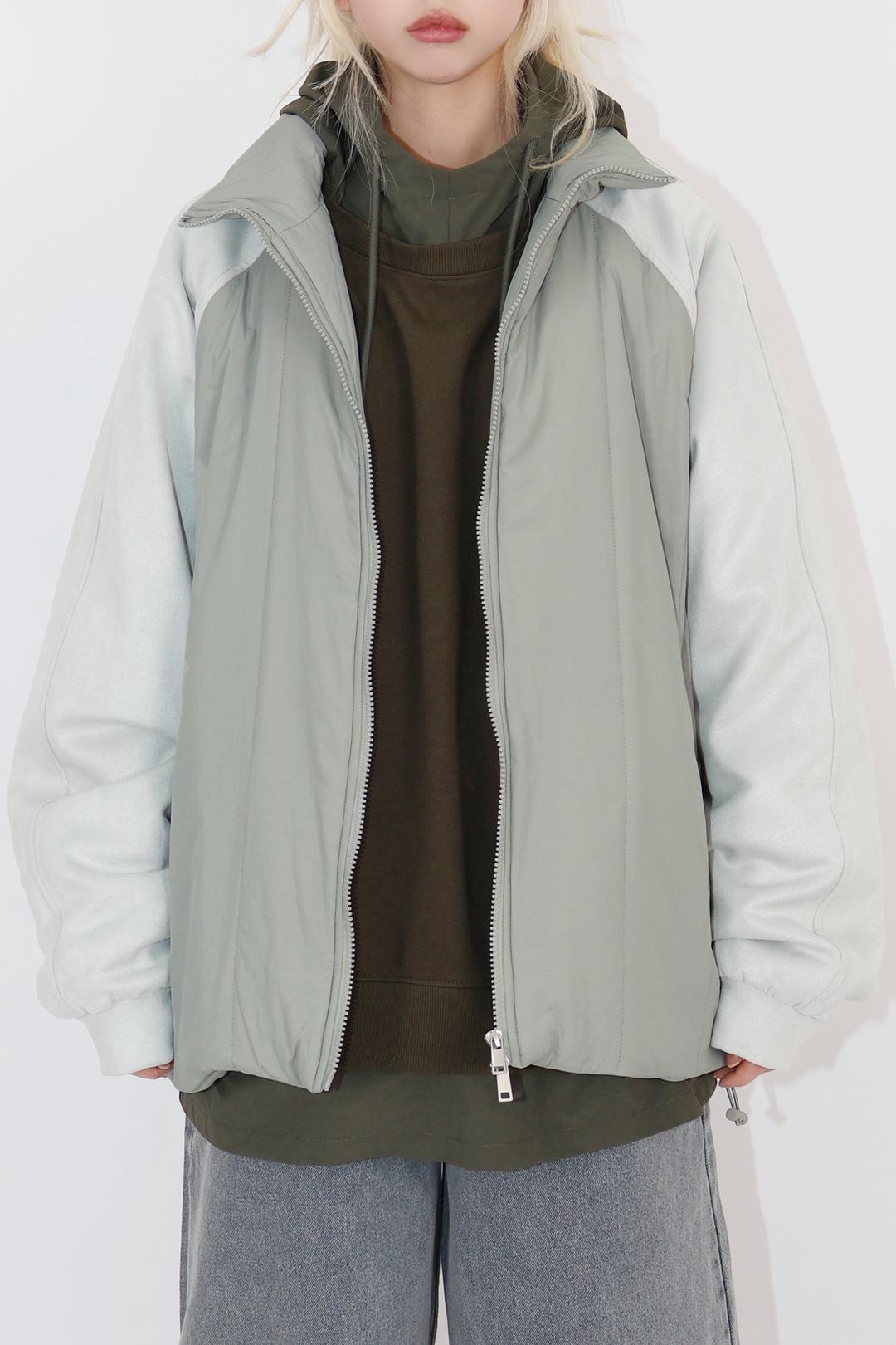 컬러 스웨이드 점퍼