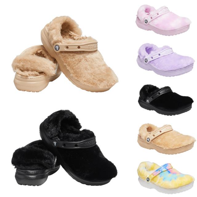 크록스 클래식 퍼 슈어 클로그 털신 털슬리퍼 털크록스 방한화