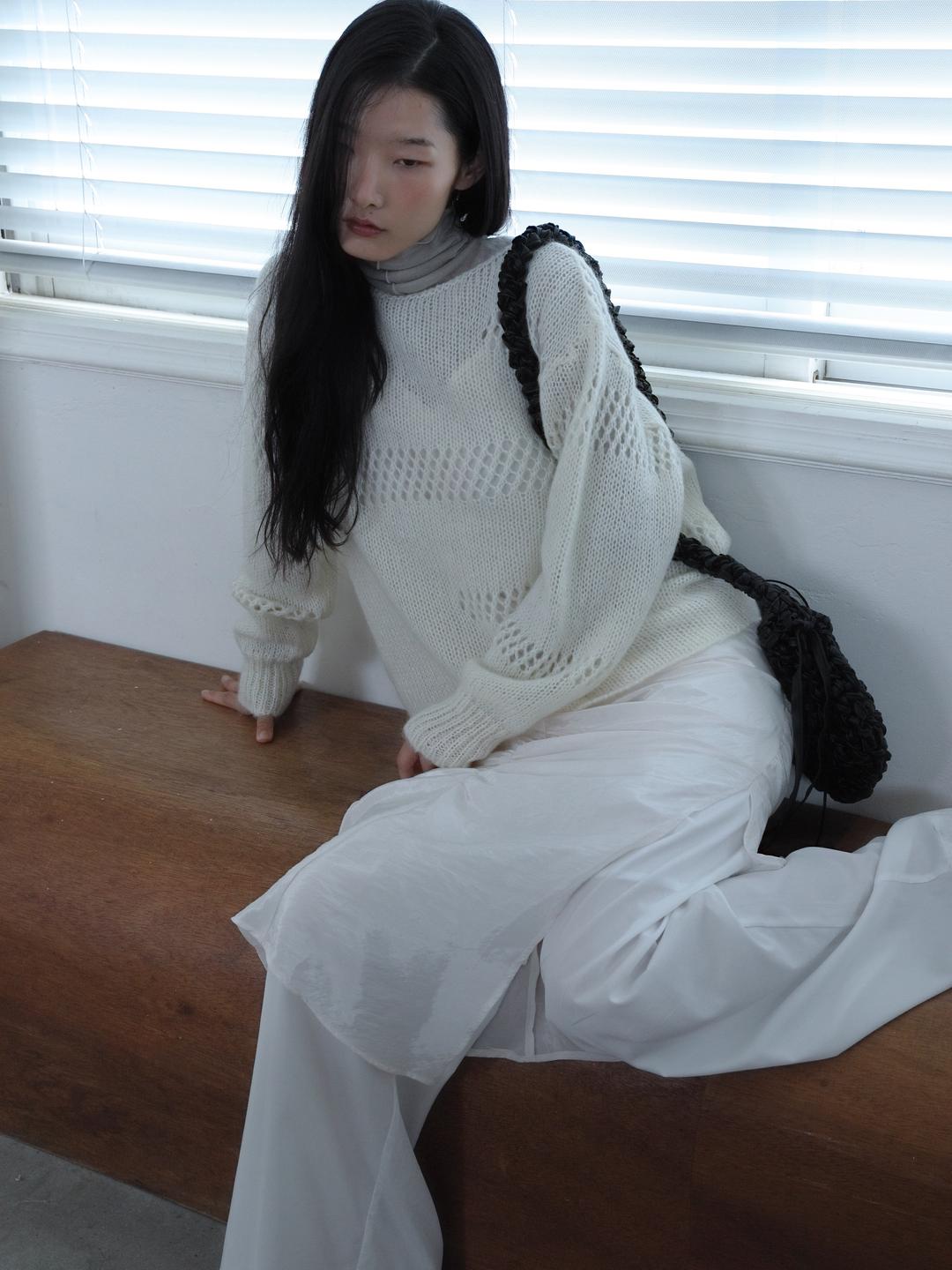 MOG MOHAIR SCARF KNIT