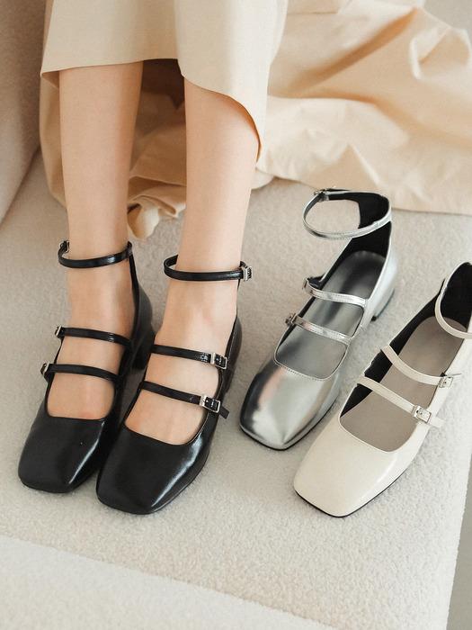 cnu2406 Two-strap maryjane pumps _ 3colors