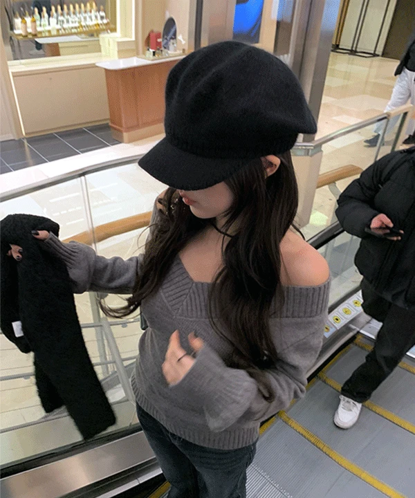 퓨던 앙고라 마도로스 모자 (5color)