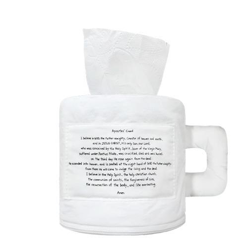 MUG ROLL TISSUE CASE[ALL WHITE]